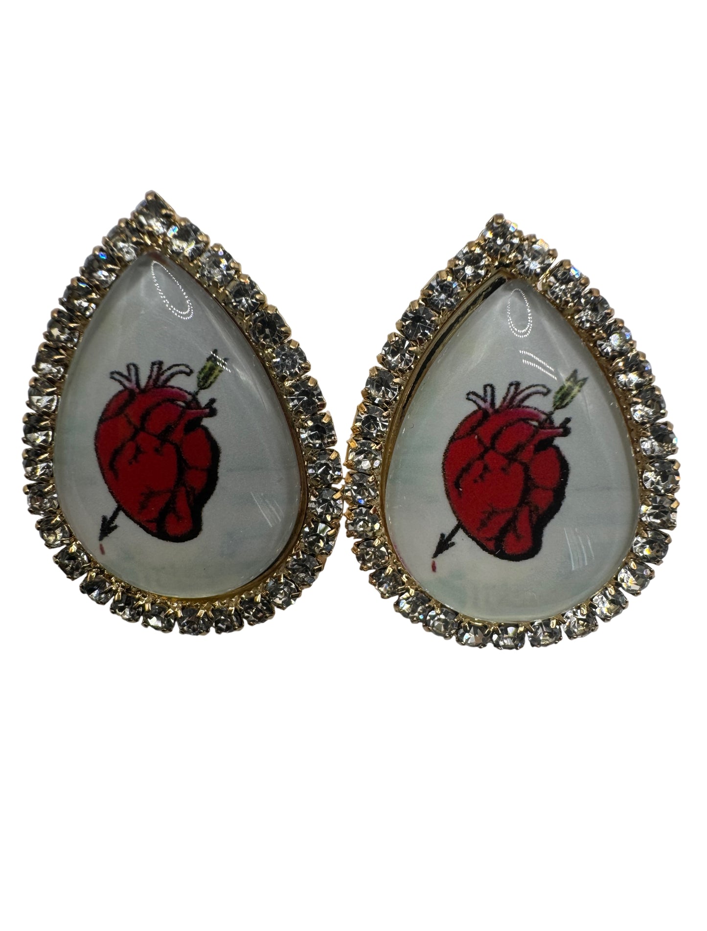 Lotería Earrings (El Corazón)